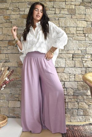 Riviera Palazzo Pant Mauve
